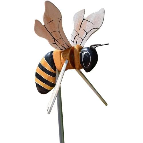 Garden Wind Spinner Patio Garden Swivel Bees Windmill 14.5x9cm Wind Mill