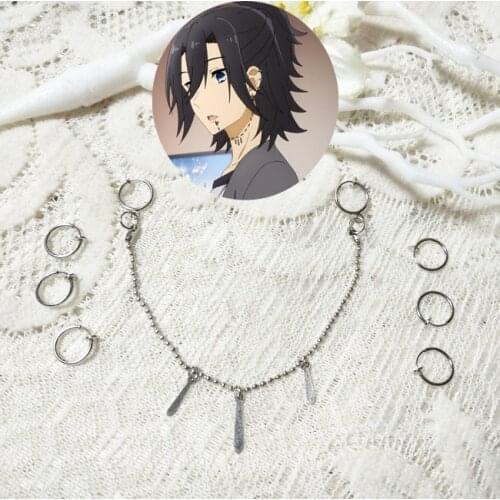 Anime Hori-san To Miyamura-kun Horimiya Miyamura Izumi Cosplay Earrings Ear Clip Halloween Cosplay Costume Accessories Prop