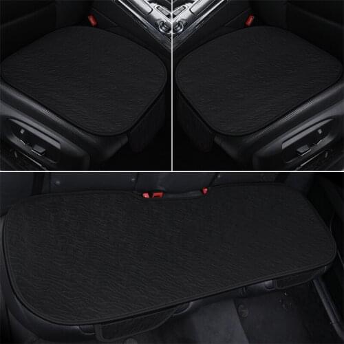 Car seat without backrest cushion four seasons with three sets of summer ice silk breathable free tied single piece summer cool