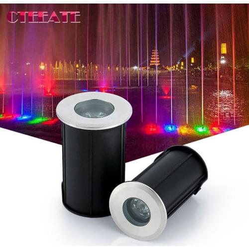 LED Underground light RGB colors COB 3W DC 12V Floor Lamp Outdoor Spot light Ground Garden Square Path Landscape IP67