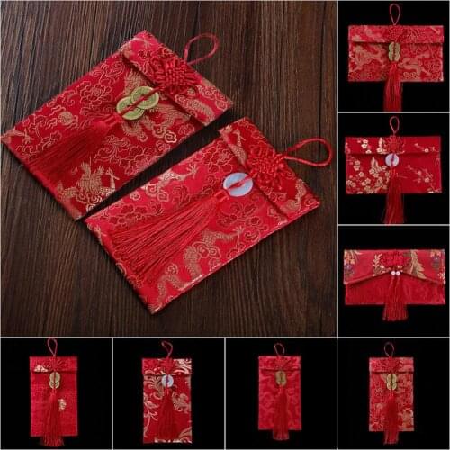 Traditional Multifunctional Festive Lucky Money Red Envelopes Premium Texture Chinese Red Envelopes Creative for Friends