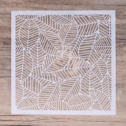 13 cm 30 cm 40 cm Flower Leaf DIY Painting Stencil for Scrapbooking Stamping Album Decorative Paper Cards Christmas Gifts