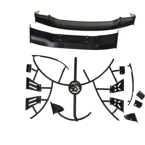 Universal Car Rear Wings Plastic Spoiler Wing for 1/10 RC Racing Drift Truck Car Black RC hobbyist DIY accessories