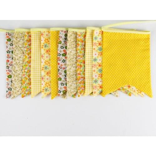 12 ft Cotton Fabrics Bunting Flags Teepee Banner Decor Tipi Garland Teepee accessories Room Decor 12 flags