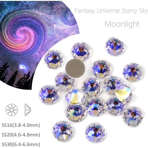 Top Quality 2088 Style 16 Cuts New Moonlight Purple SS16 SS20 SS30 Glitter Non Hot Fix Rhinestones For Nail