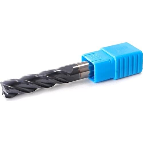 ZGT Endmills HRC50 4 Flute CNC Cutter Alloy Carbide End Mill 4mm 6mm 8mm 10mm 12mm Tungsten Steel Milling Cutter Milling Tools