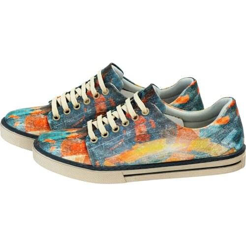Digital Printing Colorful Pattern Women Sneakers
