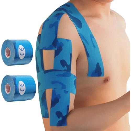 1pc Kinesiology Tape Muscle Bandage Sports Cotton Elastic Adhesive Strain Injury Tape Knee Muscle Pain Relief 7.5cm*5m 10cm*5m