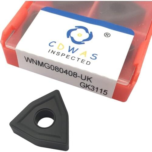 10PCS WNMG080408 UK GK3115 High Quality Carbide Inserts External Turning Tool WNMG 080408 CNC Lathe Cutter Tool For Cast Iron