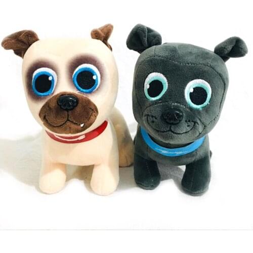 2Pcs/lot Kawaii Bingo Plush Dolls Soft Animal Puppy Dog Bingo and Rolly Plushie Toys Cartoon Dog Pals Stuffed Peluche Toys Gifts