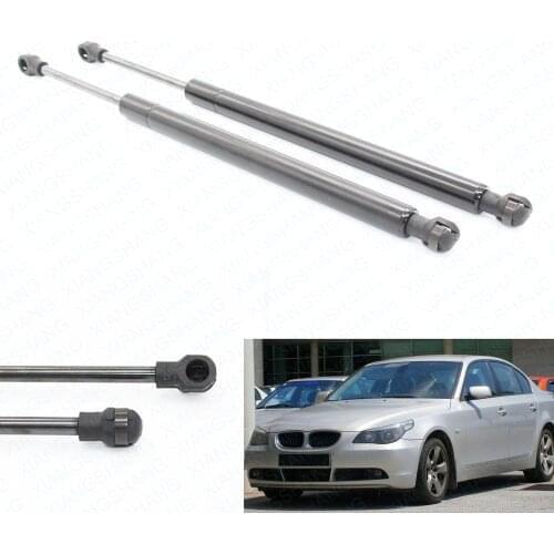2pcs Front Bonnet Hood Gas Springs Gas Charged Lift Support For BMW E60 E61 525i 528i 530i 535i Station Wagon 2004-2007 315 mm