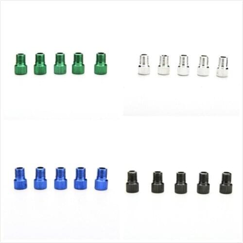 5pcs/Lot Bicycle Valve Adapter Air Pump Converter Presta to Schrader MTB Road Bike Tire Gas Valve Adaptor Tube Pump Repair Tools