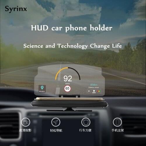 Car Phone Holder Stand Multi-function Folding Windscreen Projector Hud Head-up Display Car GPS Mirror Navigation Support Bracket