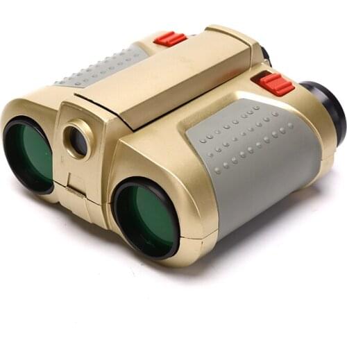 4x30 Night Vision Viewer Surveillance Spy Scope Binoculars Fly-out Light Tool