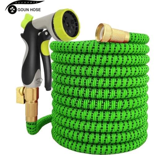 Large Garden Hose Pipe Expandable Flexible Used For High-Pressure Car Wash Magic Hose, Metal Spray Gun, Outdoor Garden Watering