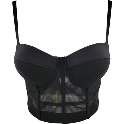 Fashion Solid Slim Women Tops Sexy Vest Push Up Cami Top Summer Bralette Bra To Wear Out Female Corset Tops Mujer Clothes