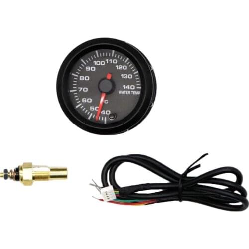 Car Motor Black 2'' 52mm LED Digital Water Temp Temperature Celsius Gauge