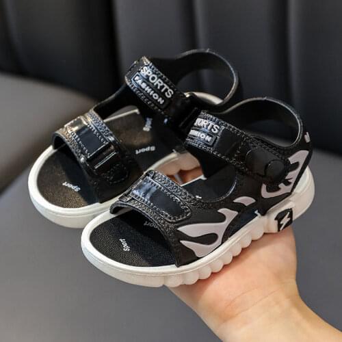 Childrens Summer Boys Girls Student Sandals Soft Bottom Childrens Non-slip Sandals Small Kids Sandalias Beach Shoes HYLX