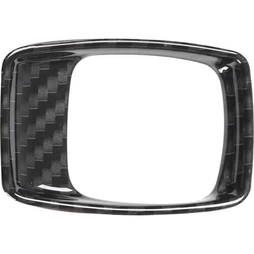 For Chevrolet Camaro 2017-2020 Car Carbon Fiber Grain Dashboard Ignition Switch Lighter Decoration Frame Cover Trim