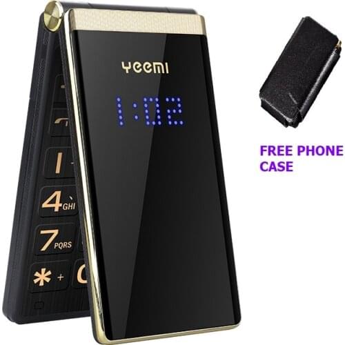 Tkexun Unlock Flip 3G WCDMA Touch Display Senior Mobile Phone SOS Fast Call Large Russian Key Slim Easy Working For Elderly