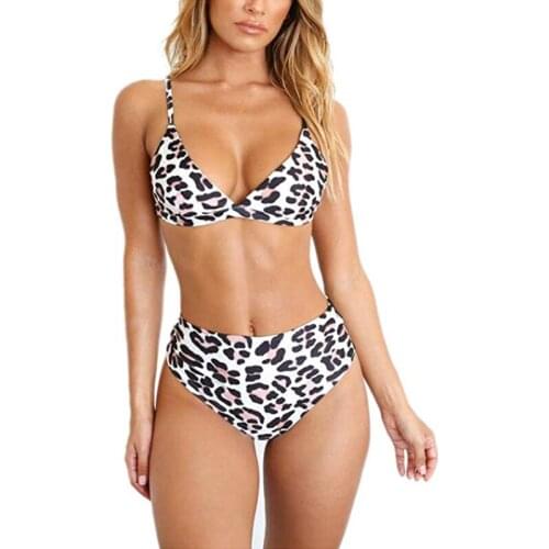 Leopard Bikini Set 2020 Sexy Serpentine Print Push Up Swimwear Women Brazilian Swimsuit high Waist two piece Biquini