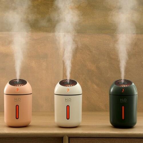 500ML Mini Humidifier USB Ultrasonic Diffuser For Car Office Room Bedroom Auto Shut-Off 2 Mist Modes Super Quiet