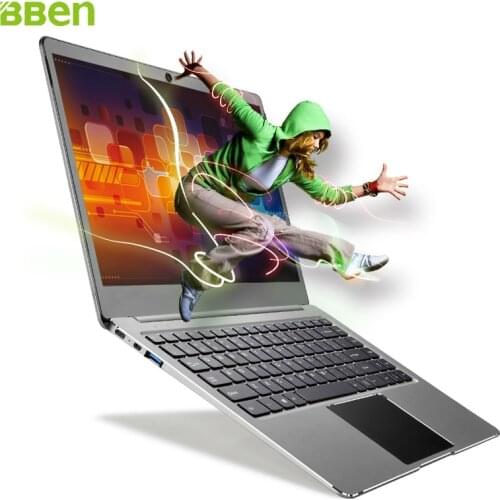 Bben N14W Laptop 14.1 inch Win10 DDR3 4GBRAM+64G EMMC Quad-Cores Intel Apollo Lake N3450 USB3.0 type-C notebook laptop