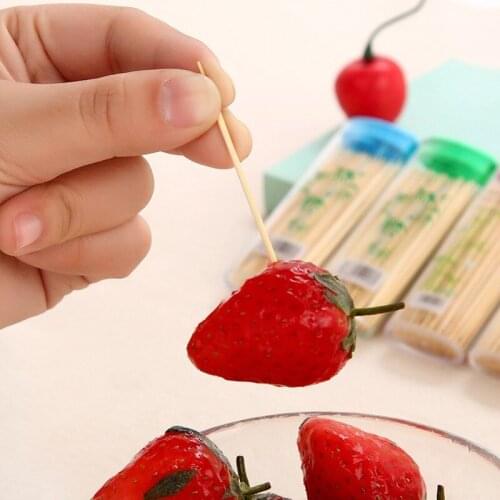 1 Box Disposable Wood Natural Bamboo Toothpick For Home Restaurant Hotel Products Toothpicks Tools Kitchen Accessories