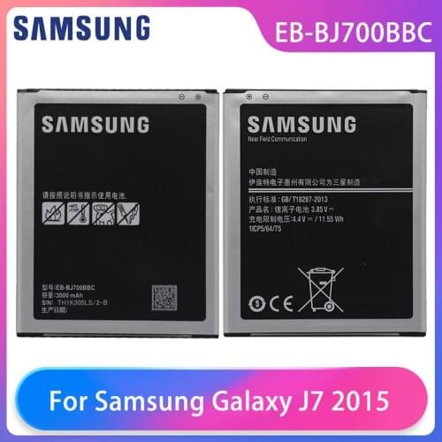 Orginal Samsung Galaxy J7 Neo 2015 J7009 J7000 J7008 J700F SM-J700F Phone Battery EB-BJ700BBC With NFC 3000mAh High Capacity