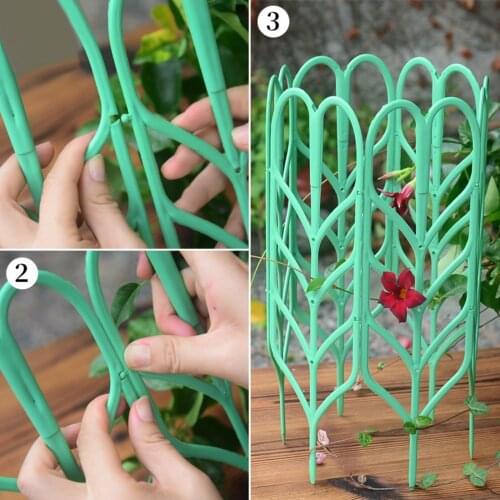 Climbing Lattices Rack Lattices-plant Support Frame Vegetables Gardening Green Indoor Outdoor Plastic Small Leaf-shaped Trellis