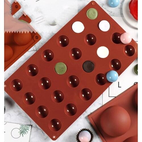 Hemisphere Silicone chocolate Molds 15/24/35 Hole Baking Cake Pastry Bakeware Candy Pudding Jelly Soap Form Cake Decoration
