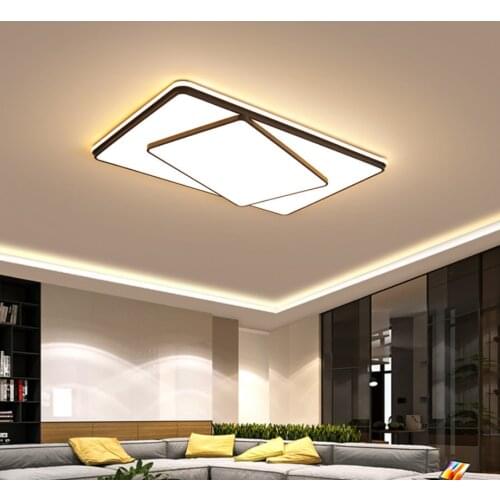 JFLED Ceiling Lamp Bedroom Round Modern Minimalist Nordic Personality Room Atmosphere Household Rectangular Living Room Lamps