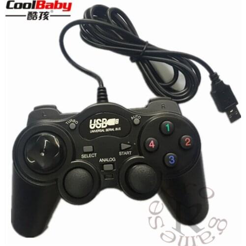 Wired Joypad Gamepads Gamepad Joystick USB2.0 Shock Game Controller For PC Laptop Computer Good Gift