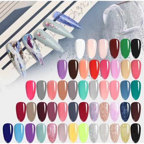 TP 28g 1oz Nail Dipping Powder No Lamp Cure 12 Color Acrylic System Glitter Dip Powder Salon Clear Pink French White Decoration