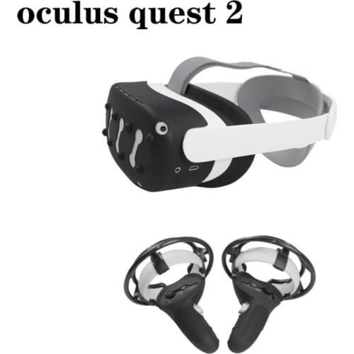 Rocker Cap Silicone Case Handle Grip Cover Protection Frame for -Oculus Quest 2