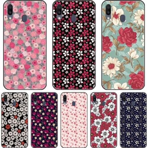 For Samsung Galaxy M40 M30 M20 M10 Case Silicone Rose Flower Aesthetic Back Cover For Samsung Galaxy M10 M20 M30 M40 Phone Case