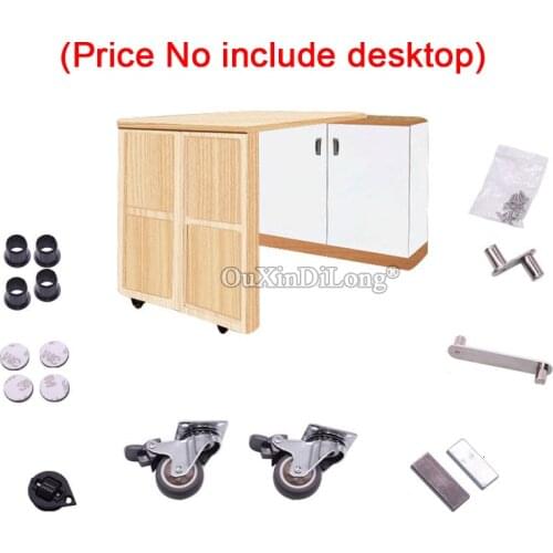 1PCS Multifunctional Furniture Folding Rotating Table Stowable Folding Desk Save Space Furniture Dining Table Hardware GF252