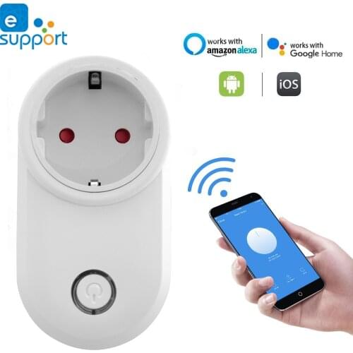 Timethinker Ewelink WiFi Smart Sockets US EU UK Socket Plug Remote Control work for Alexa Echo Google Home pk for Sonoff S20 S26
