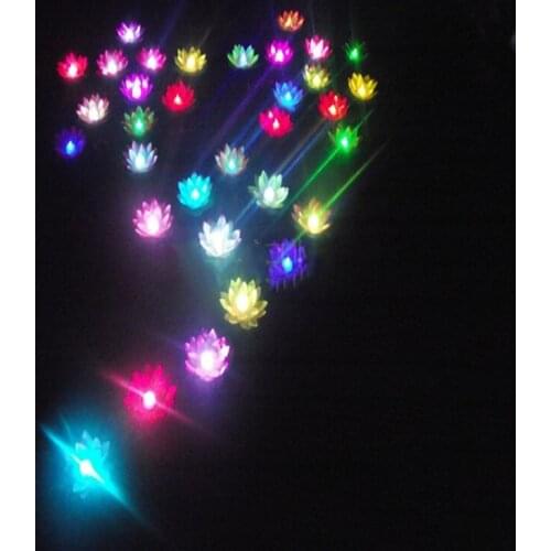 LED Floating Lotus Flower Party Decor Festival Celebration Swimming Pool For Festival Activity Celebration Garden Decoration