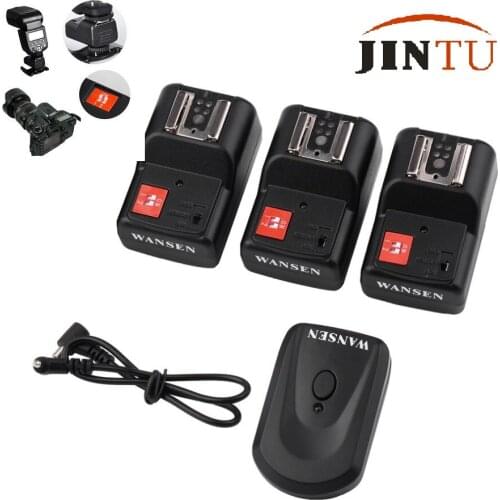 Universal Hot Shoe 16 Channel PT-16 Wireless Remote Radio Flash Trigger +3X Receiver Kit for Canon/Nikon/YN-560 565EX Speedlite