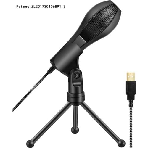 USB sound card driven microphone Q5B dual capacitor computer microphone