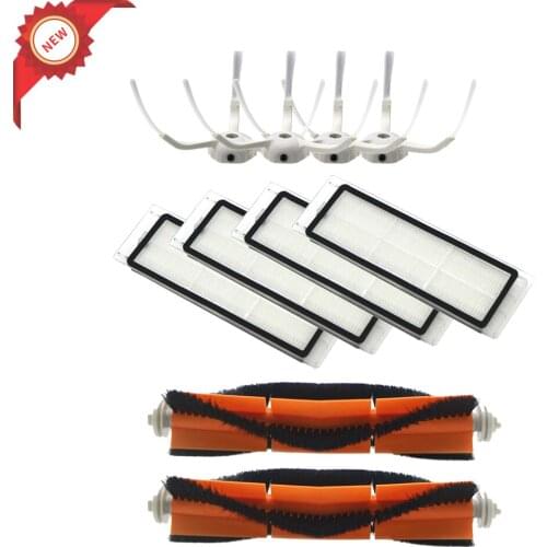 4 HEPA Filter + 4 Side Brush + 2 Main Brush for Xiaomi MI Robot Vacuum 2 Roborock S50 Vacuum Cleaner Parts Accessories