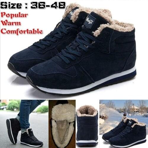 Women Boots Winter Shoes 2021 Plus Size 46 Ankle Boots For Women Shoes Snow Botas Mujer Casual Booties Warm Winter Sneakers