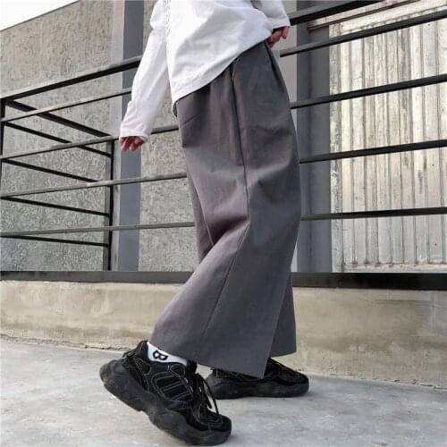 Streetwear Women Harajuku Wide Leg Pants Korean Fashion Vintage Trousers Baggy Hip Hop Pantalones DE Mujer Black Grey Sweatpants