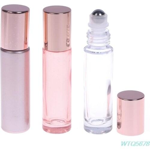10ml Roll On Essential Oil Empty Perfume Roller Ball Bottle For Travel Packing