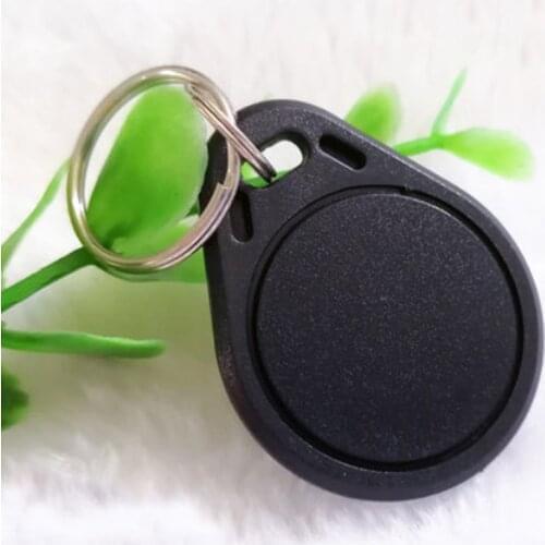 10pcs 13.56MHz IC M1 S50 Keyfobs Tags Access Control RFID Key Finder Card Token Attendance Management Keychain ABS Waterproof