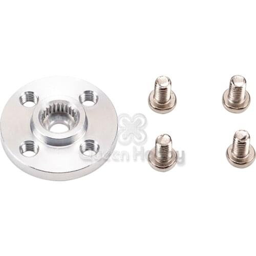 10pcs Aluminum Metal 25T Servo Arm Round type Disc Matal Horns For MG995 MG996R MG945 MG995 MG946 Rc Servos ACE Robot Arm Round