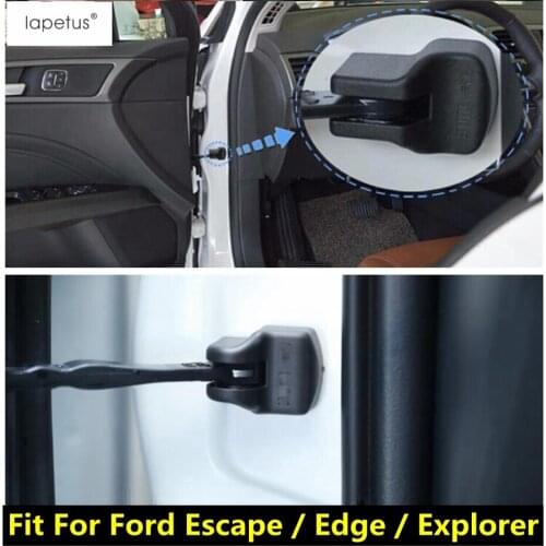 Lapetus Accessories For ford Escape / Edge / Explorer Plastic Inside Door Arm Stop Rust Waterproof Molding Cover Kit Trim 4 Pcs