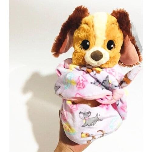1pieces/lot plush 23cm baby calm la dy dog doll gift Childrens toys