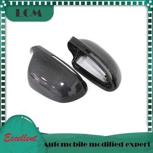 For-Audi 08-12 A4 B8, 08-09 A5, 08-12 A6, 12-15 Q3 with/without Turn Light Signal Replacement Carbon Fiber Side Mirror Cover